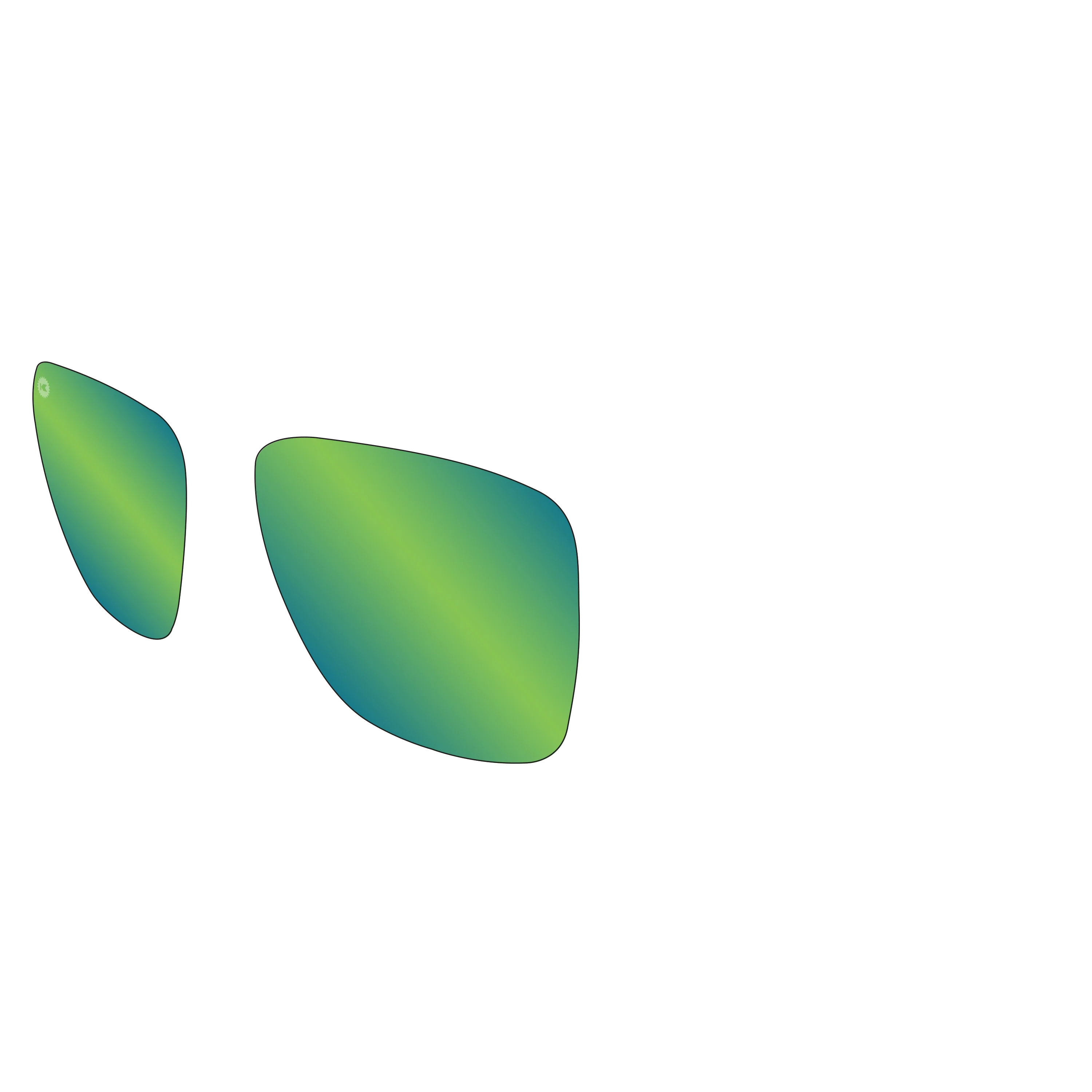 Knockaround Fast Lanes - Custom Lens - Green Moonshine POLARIZED