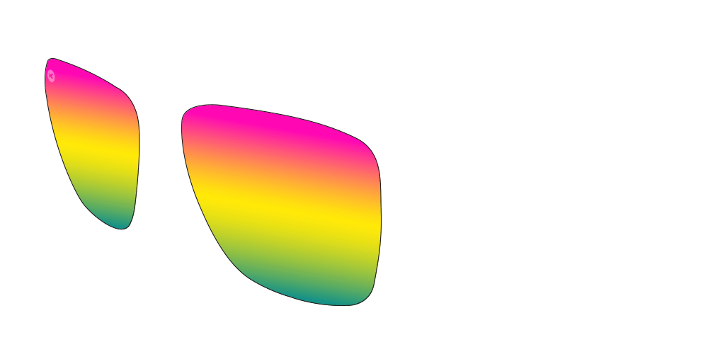 Knockaround Fast Lanes - Custom Lens - Rainbow POLARIZED