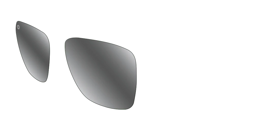 Knockaround Fast Lanes - Custom Lens - Silver Smoke POLARIZED