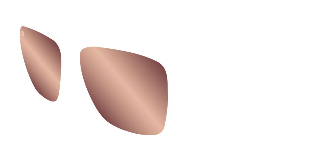 Knockaround Fast Lanes - Custom Lens - Rose Gold POLARIZED