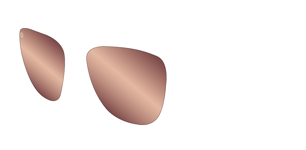 Knockaround Premiums - Custom Lens - Rose Gold POLARIZED